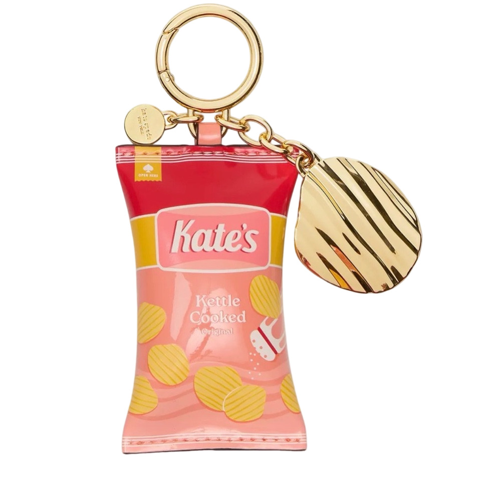 Kate Spade Snack Time Kettle Cooked Chips Keychain Bag Charm